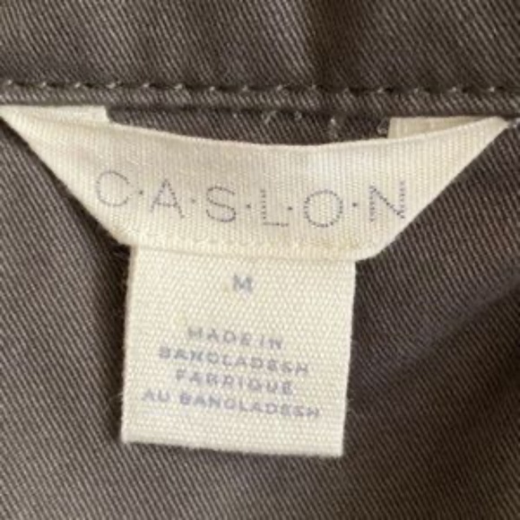Caslon Fringe Hem Twill Women's Jacket in Green - Picture 3 of 9